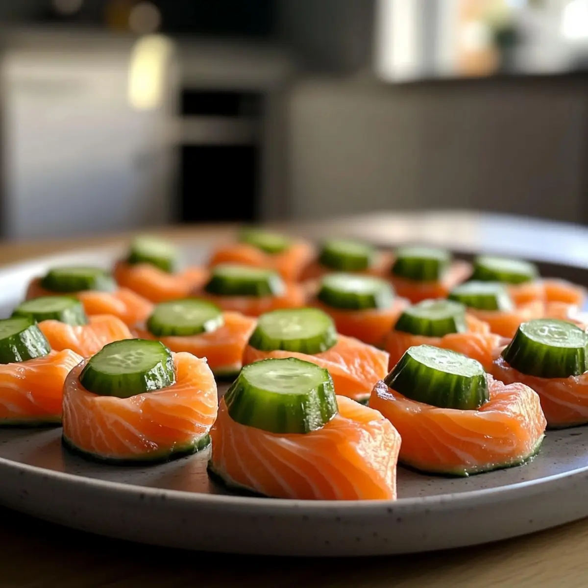 Smoked Salmon and Cucumber Bites