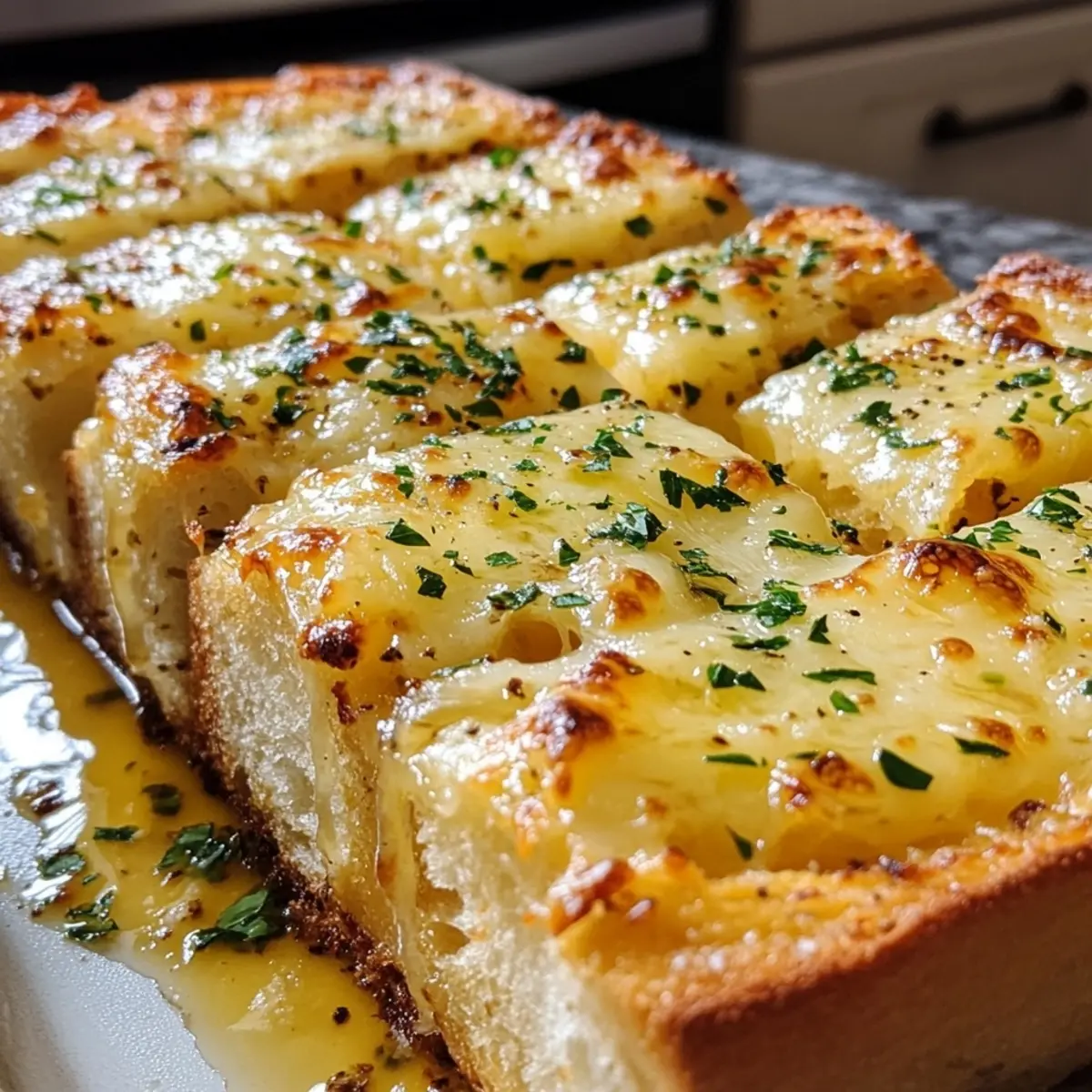 Homemade Cheesy Garlic Bread