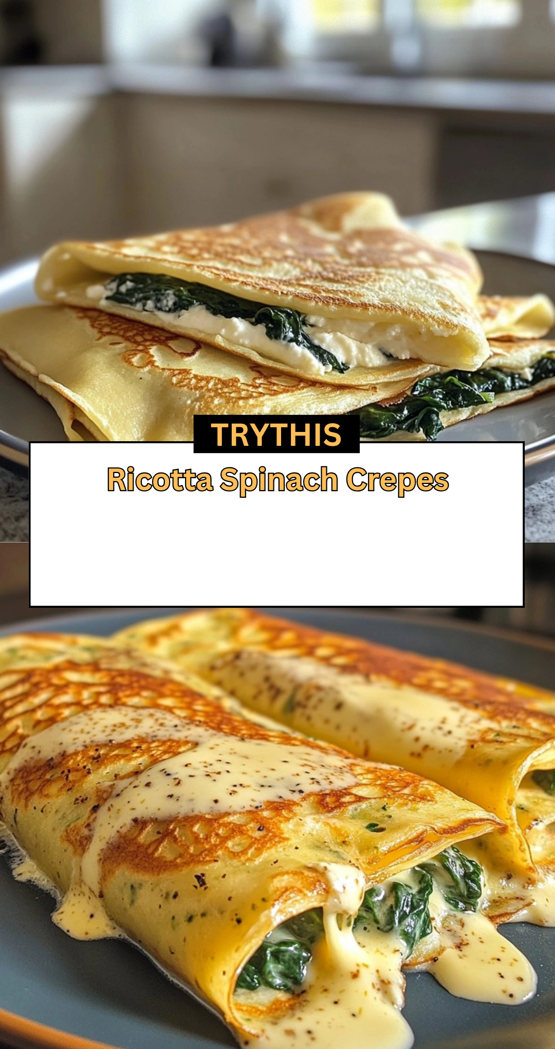 Ricotta Spinach Crepes