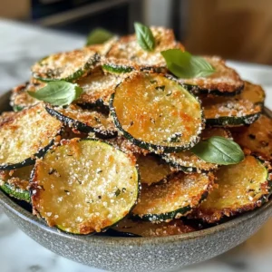 Crispy Parmesan Zucchini Chips