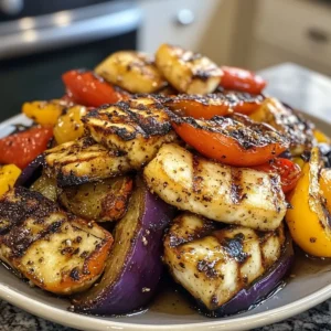 Grilled Veggie Halloumi Platter