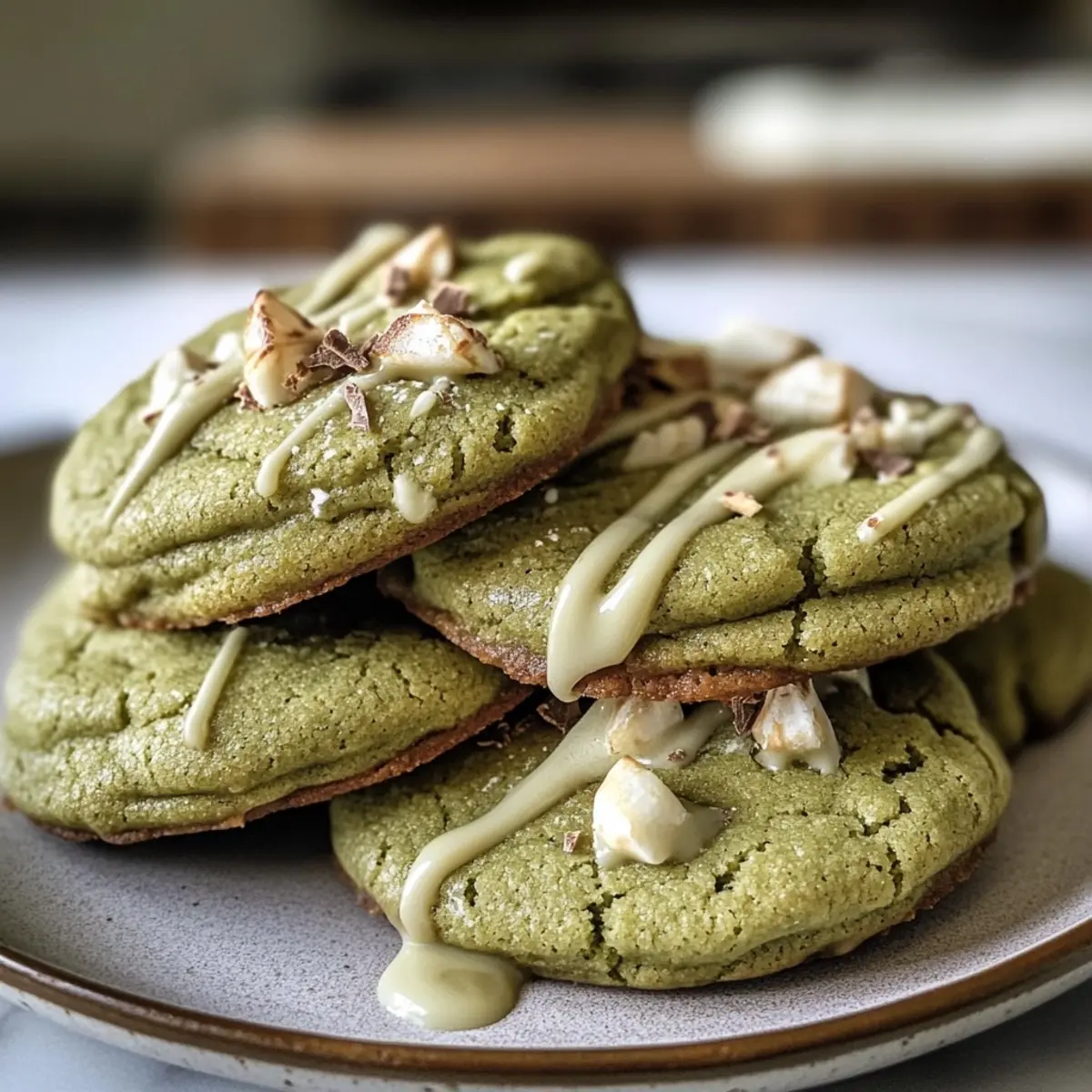 Matcha White Chocolate Cookies