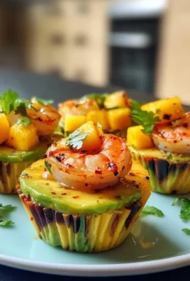 Avocado, Mango, and Chilli Prawn Cups
