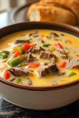 Creamy Philly Cheese Steak Soup