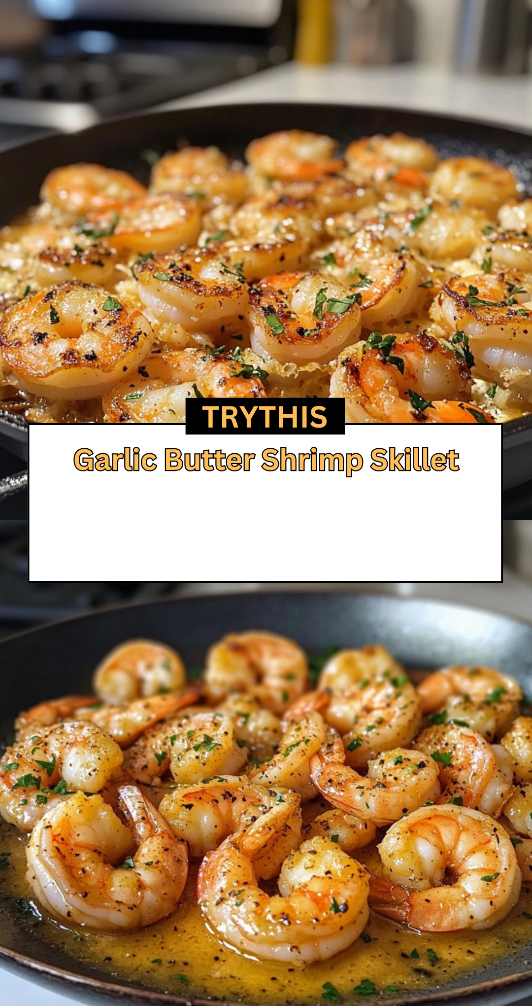 Garlic Butter Shrimp Skillet