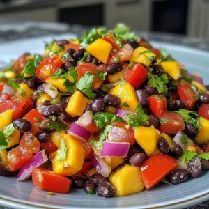 Zesty Lime Black Bean Mango Salad