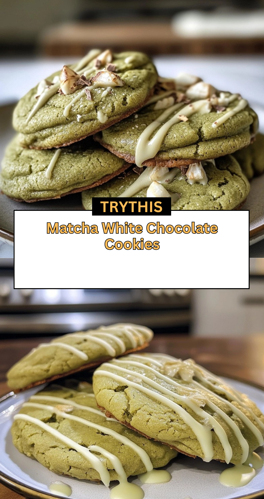 Matcha White Chocolate Cookies