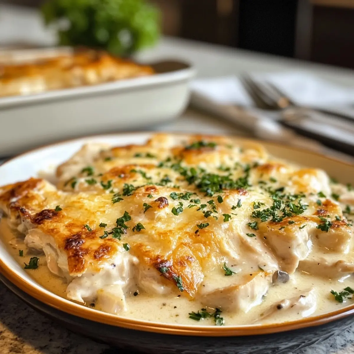 Creamy Low Carb Chicken Casserole