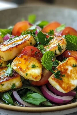 Honey Halloumi Salad