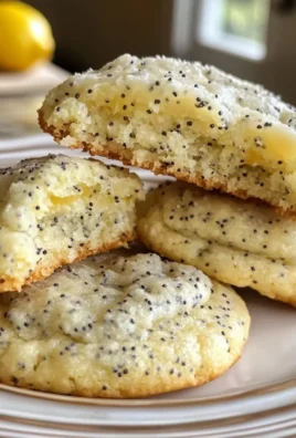 Lemon Poppy Seed Crinkle Cookies
