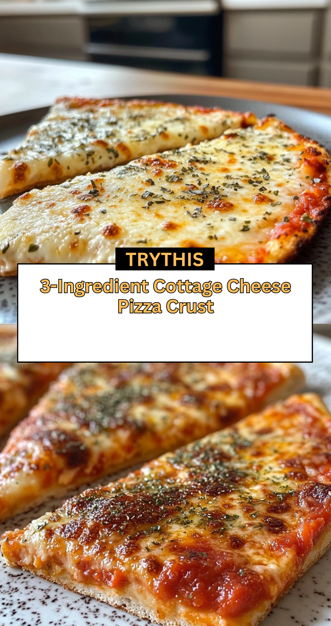 3-Ingredient Cottage Cheese Pizza Crust