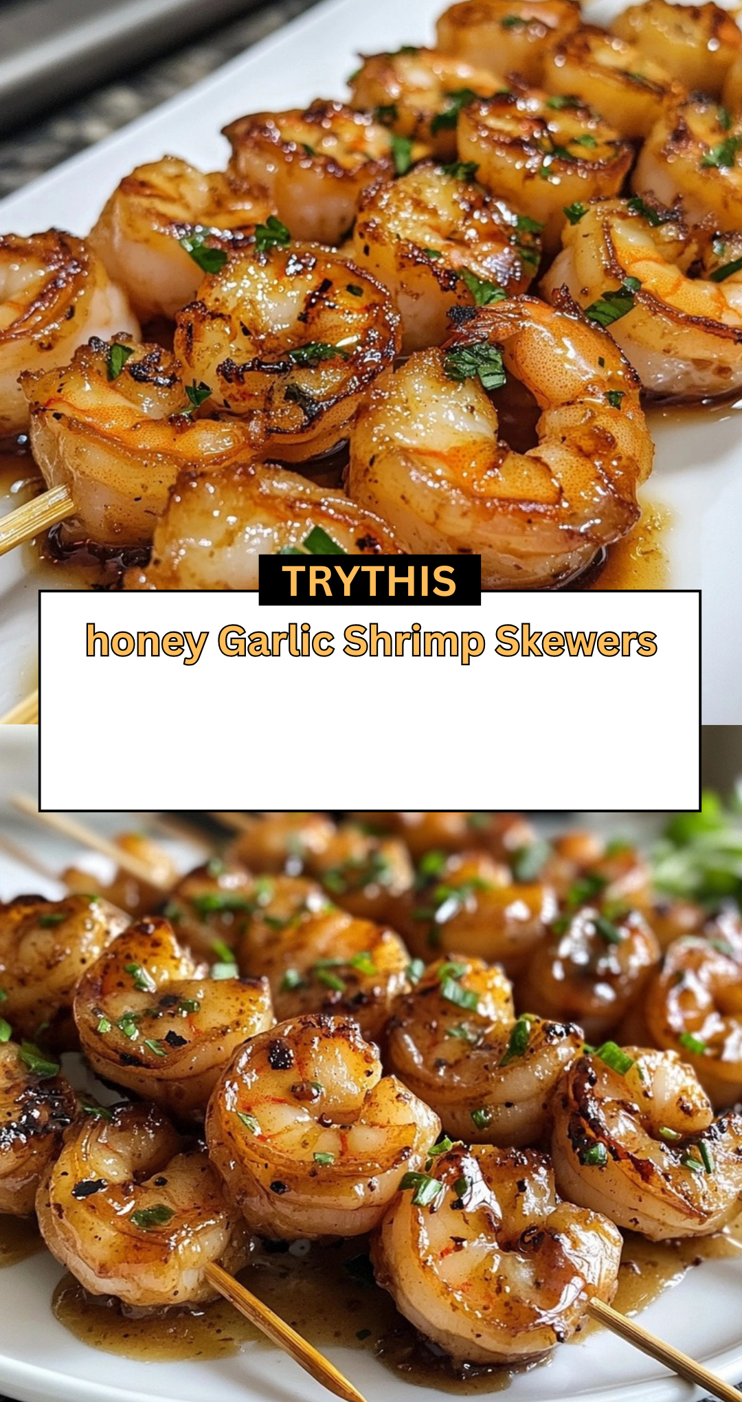 honey Garlic Shrimp Skewers