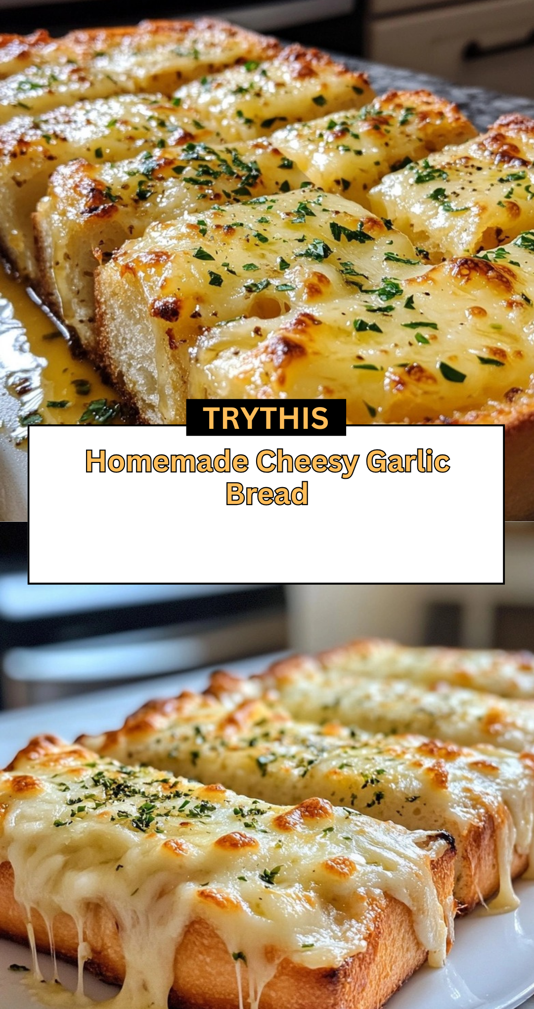 Homemade Cheesy Garlic Bread