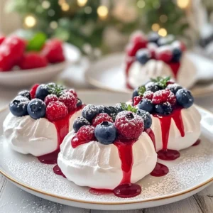 Mini Pavlova Wreaths