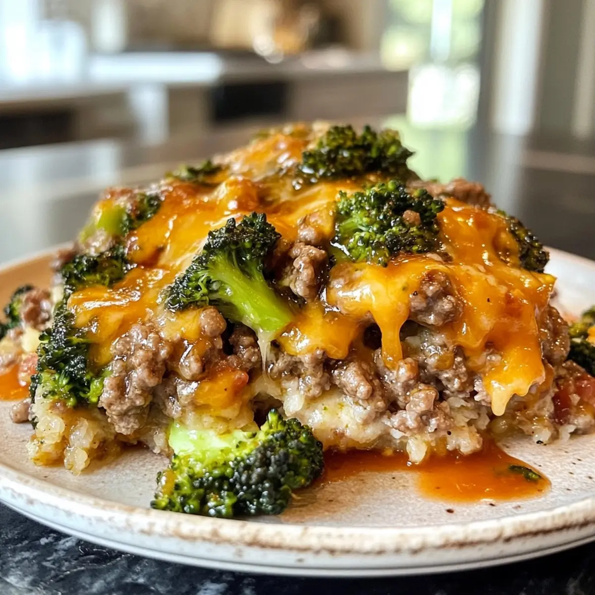 Keto Hamburger Broccoli Skillet