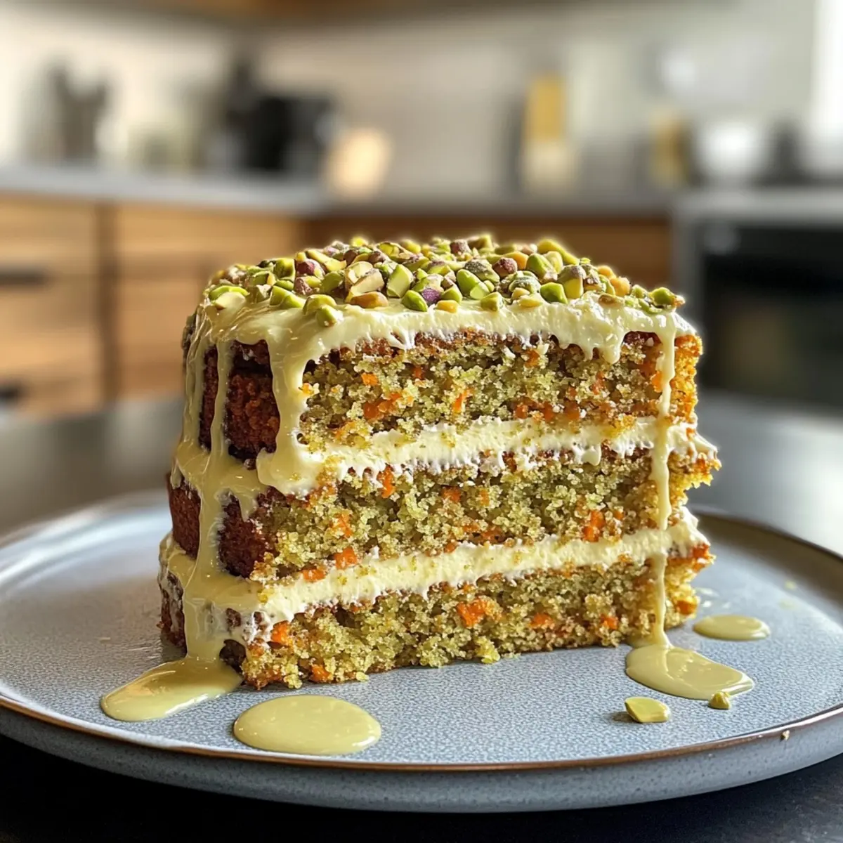 Pistachio Carrot Layer Cake
