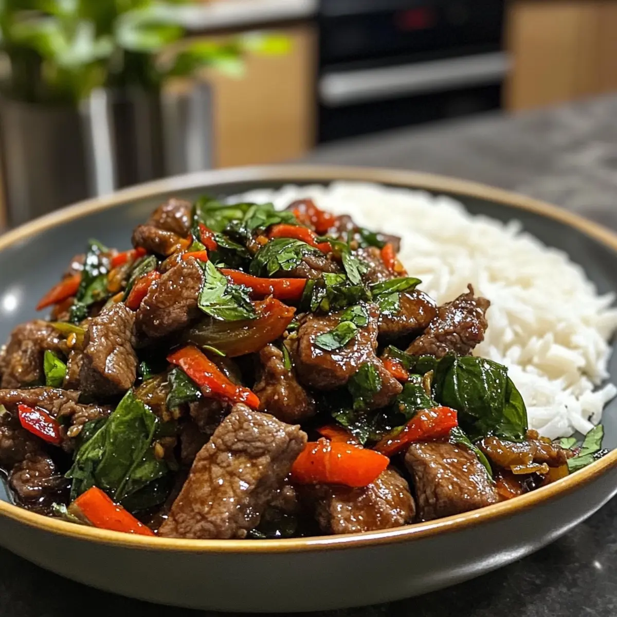 Thai Basil Beef Stir Fry