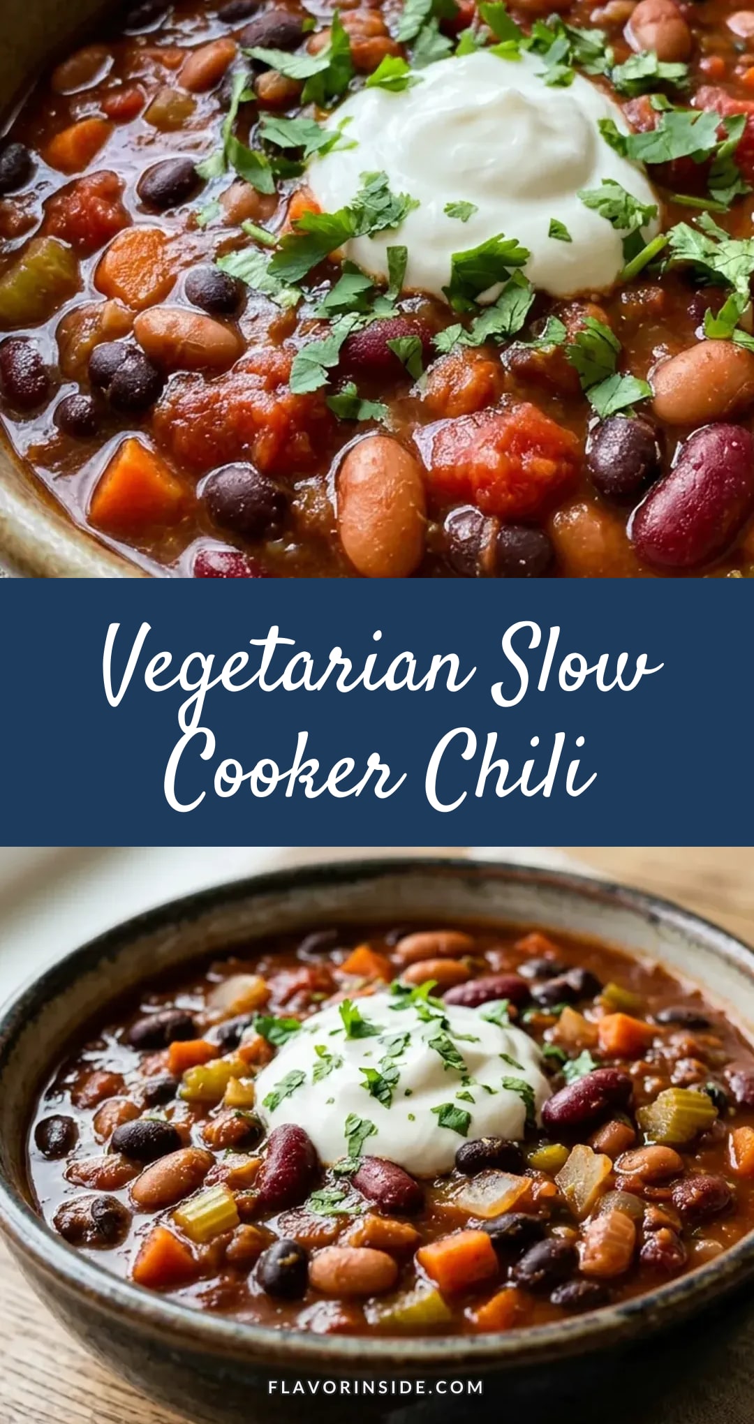 Chili Slow Cooker Vegetarian Recipe
