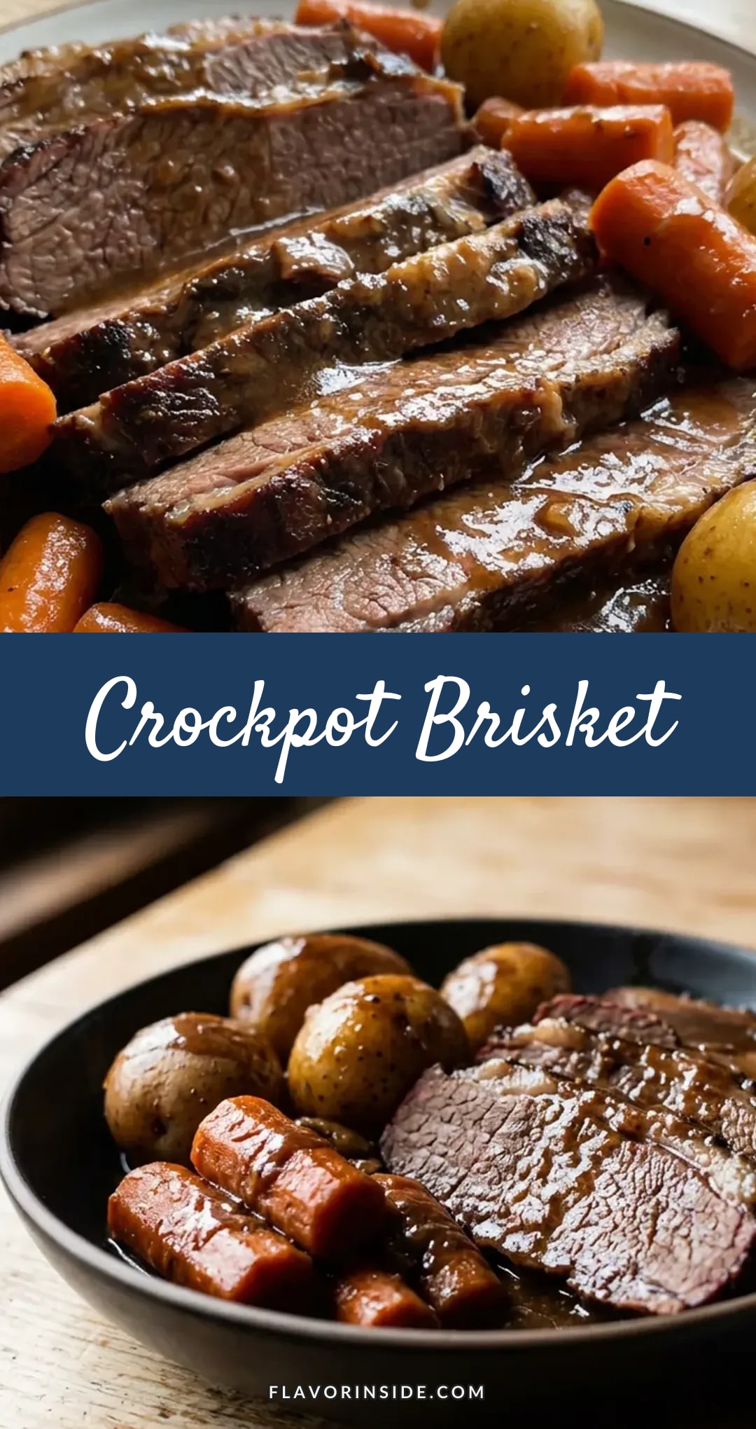 Crockpot Brisket with Potatoes and Carrots