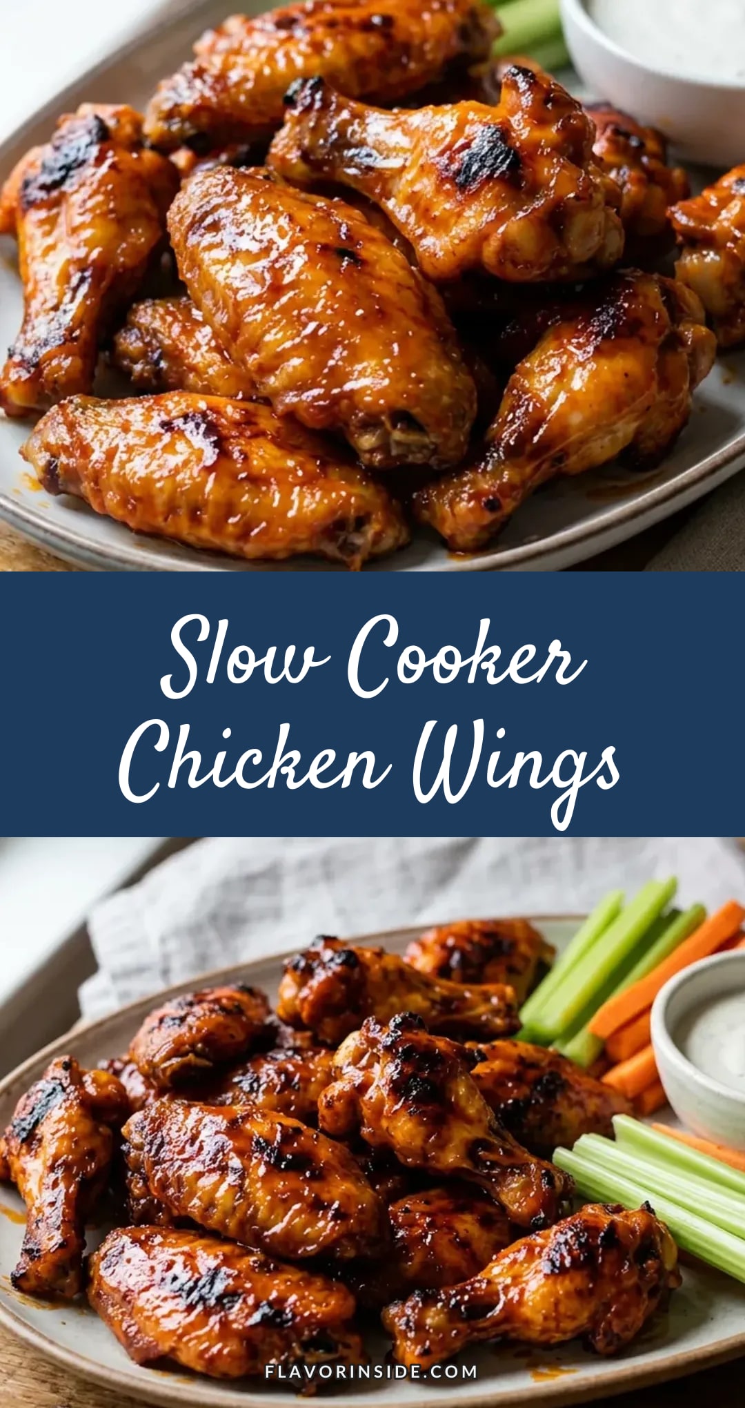 Slow Cooker Chicken Wings | Easy Buffalo Wings Recipe